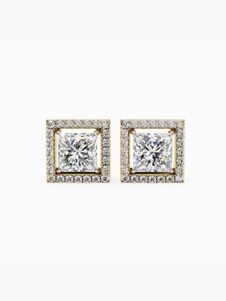 Valanova - Gold Plated Silver 1.77 Carats 6 Stones & More Diamond Earrings