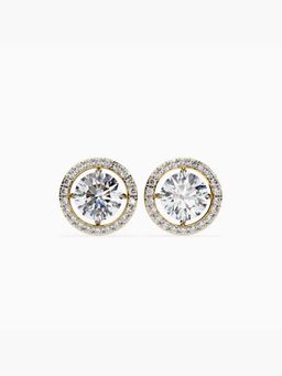 Valanova - Gold Plated Silver 1.79 Carats 6 Stones & More Diamond Earrings