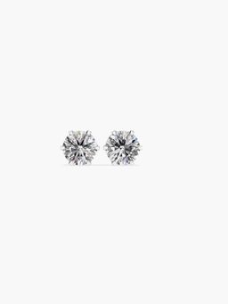 Valanova - Rose Gold Plated 1.01 Grams Silver 0.5 Carats Diamond Earrings