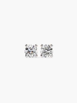 Valanova - Rose Gold Plated 1.2 Grams Silver 0.5 Carats Diamond Earrings