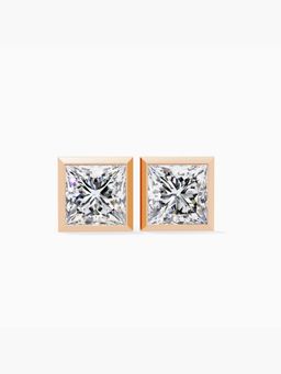 Valanova - Rose Gold Plated 0.91 Grams Silver 1 Carats Diamond Earrings