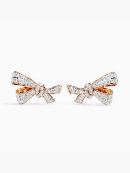 Valanova - Rose Gold Plated Silver 1.07 Carats Diamond Earrings