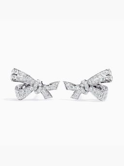 Valanova - White Gold Plated Silver 1.07 Carats Diamond Earrings