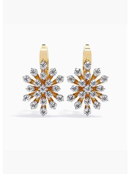 Valanova - Gold Plated Silver 1.95 Carats 6 Stones & More Diamond Earrings