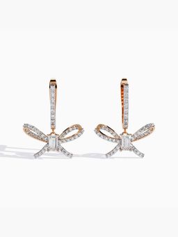 Valanova - Rose Gold Plated Silver 1.43 Carats Diamond Earrings
