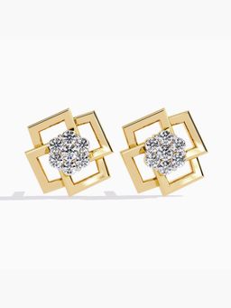 Valanova - Gold Plated Silver 0.21 Carats 6 Stones & More Diamond Earrings