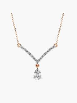 Valanova - Rose Gold Plated Silver 0.49 Carats Diamond Pendant