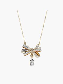 Valanova - Gold Plated Silver 1.88 Carats 6 Stones & More Diamond Pendant