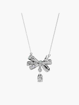 Valanova - White Gold Plated Silver 1.88 Carats Diamond Pendant