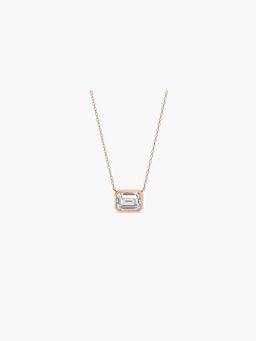 Valanova - Women's Rose Gold Plated Silver 0.25 Carats Diamond Pendant