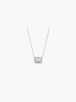 Valanova - Women's White Gold Plated Silver 0.25 Carats Diamond Pendant