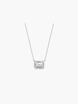 Valanova - Women's White Gold Plated Silver 0.5 Carats Diamond Pendant