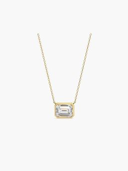 Valanova - Women's Gold Plated Silver 0.75 Carats Diamond Pendant