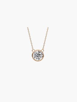Valanova - Women's Rose Gold Plated Silver 0.25 Carats Diamond Pendant
