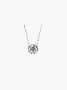 Valanova - Women's White Gold Plated Silver 0.25 Carats Diamond Pendant