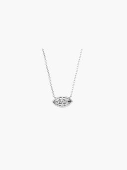 Valanova - Women White Gold Plated Silver 0.25 Carats Diamond Pendant