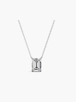 Valanova - White Gold Plated Silver 0.75 Carats Diamond Pendant