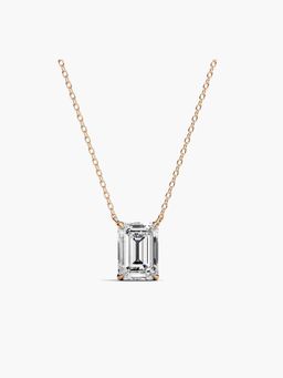Valanova - Rose Gold Plated Silver 1 Carats Diamond Pendant