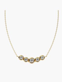 Valanova - Gold Plated Silver 0.29 Carats 6 Stones & More Diamond Pendant