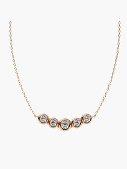 Valanova - Rose Gold Plated Silver 0.29 Carats Diamond Pendant