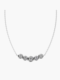 Valanova - White Gold Plated Silver 0.29 Carats Diamond Pendant