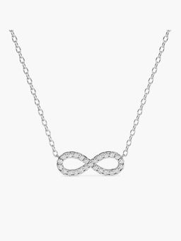 Valanova - Women's White Gold Plated Silver 0.4 Carats Diamond Pendant