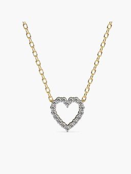 Valanova - Gold Plated Silver 0.4 Carats Diamond Pendant