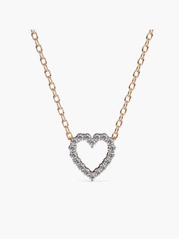 Valanova - Rose Gold Plated Silver 0.4 Carats Diamond Pendant