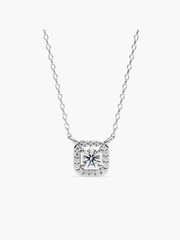 Valanova - White Gold Plated Silver 0.35 Carats Diamond Pendant