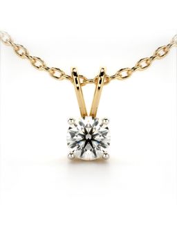 Valanova - Gold Plated 0.5 Grams Silver Diamond Pendant