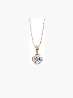Valanova - Rose Gold Plated 0.75 Grams Silver 0.75 Carats Diamond Pendant