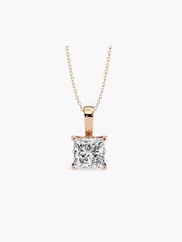 Valanova - Rose Gold Plated 1.04 Grams Silver 1 Carats Diamond Pendant
