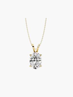 Valanova - Gold Plated 0.72 Grams Silver 1 Carats Diamond Pendant