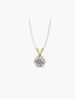 Valanova - Gold Plated 0.81 Grams Silver 0.75 Carats Diamond Pendant