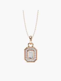 Valanova - Rose Gold Plated Silver 1.09 Carats Diamond Pendant
