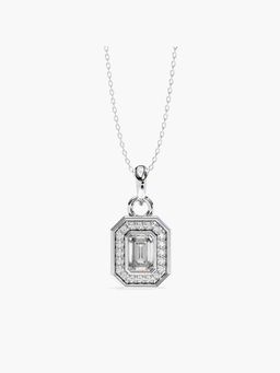 Valanova - White Gold Plated Silver 1.09 Carats Diamond Pendant