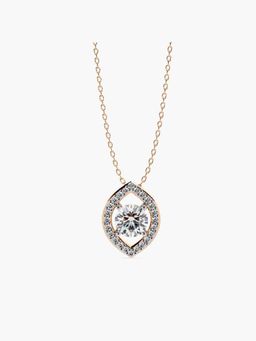 Valanova - Rose Gold Plated Silver 0.63 Carats Diamond Pendant