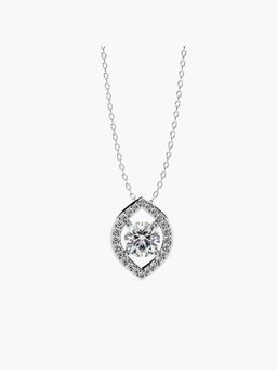 Valanova - White Gold Plated Silver 0.63 Carats Diamond Pendant
