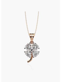 Valanova - Rose Gold Plated Silver 0.64 Carats Diamond Pendant