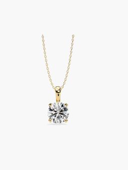 Valanova - Gold Plated 0.72 Grams Silver 0.75 Carats Diamond Pendant