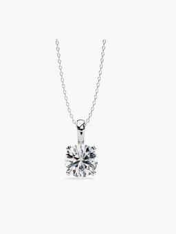 Valanova - White Gold Plated 0.78 Grams Silver 1 Carats Diamond Pendant