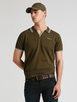 Pepe Jeans - Green Plato Light Weight Knitted Polo
