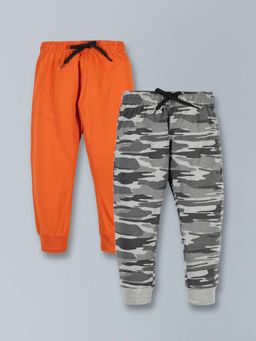 PLUM TREE - Boys Multi-Color Printed Joggers ( Pack of 2) (Pack of 2)