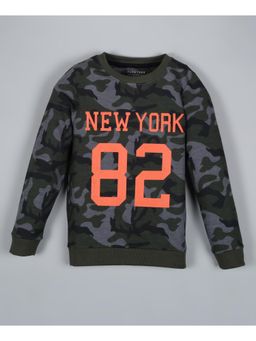 PLUM TREE - Boys Multi-Color Camoflague Pullover Sweatshirt