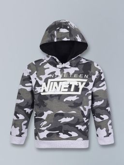 PLUM TREE - Boys Multi-Color Camoflague Hoodie