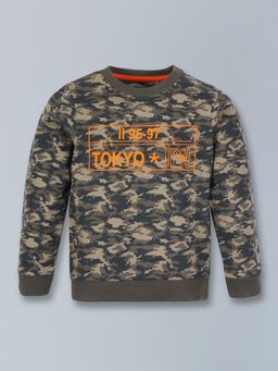 PLUM TREE - Boys Multi-Color Camoflague Sweatshirt