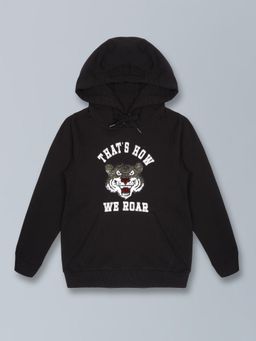 PLUM TREE - Boys Black Embellished Hoodie