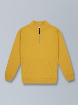 PLUM TREE - Boys Yellow Solid Sweatshirt