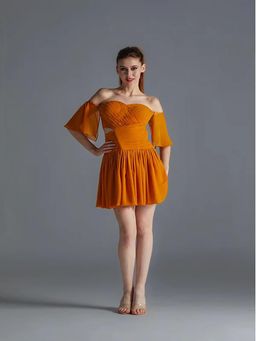 Kayjay by Kritika Jain - Mustard Mind Mustard Mini Dress