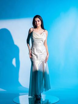 Kayjay by Kritika Jain - Shimmy Hours Ivory Maxi Dress